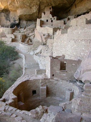 A large Kiva in the foreground