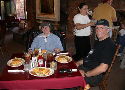 The dining room at the Cameron Trading Post.