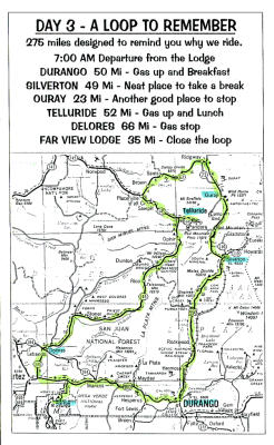 Day 3's map of The Loop