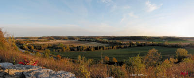 Panoramic View West of Cross Plains