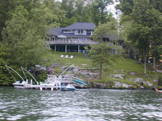Home and dock on Candlewood Lake