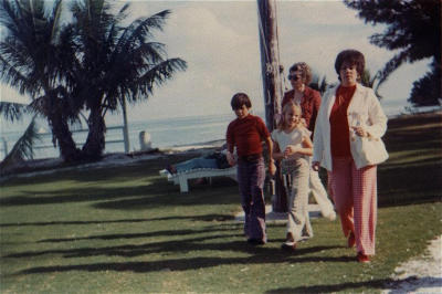 Dave, Joy, Aunt Janet & Mom (1974)