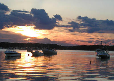 Merrimack River sunset