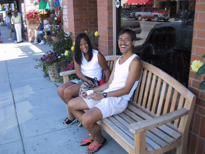 Kelly and Val on Broadway St., Red Lodge