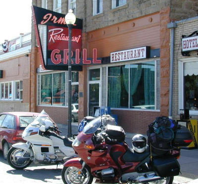 Buffalo Bill's daughter saloon in Cody. The Irma