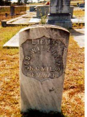 Grave? or Marker? Of Lt. Joseph Williams, Blockhouse Cemetery