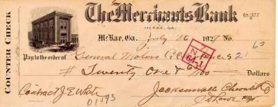 Jacksonville Chevrolet Company Check By Jim Lowe