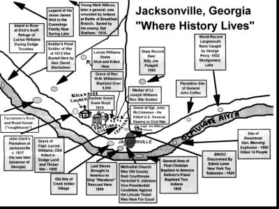 History Events Of Old Jacksonville, Georgia