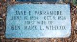 Grave of Jane Parramore Willcox At Old Concord