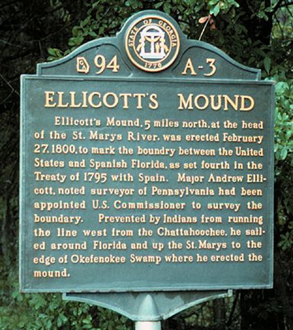 Historical Marker For Ellicotts Mound