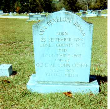 Grave of Ann Penelope Bryan Coffee at Madison, Florida