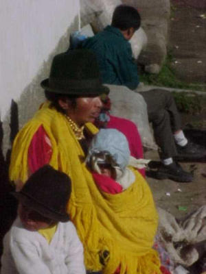 Zumbahua indianenmarkt