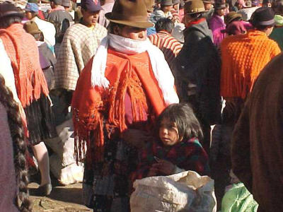 Zumbahua indianenmarkt