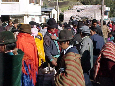 Zumbahua indianenmarkt