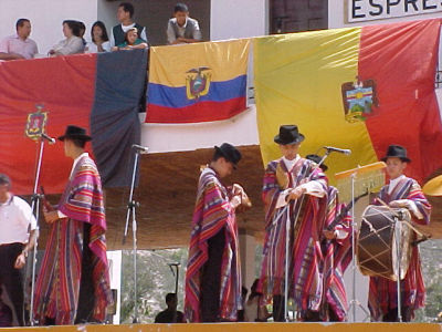 lokale folklore in el Mitad del Mundo