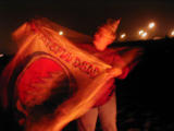 Max offers her Grateful Dead Banner, given to her on her 21st birthday!