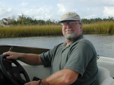 Cruising the waterway across the street