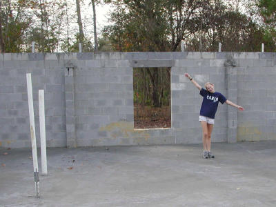 Sarah tests for dry 11/30/2001