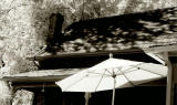 White Umbrella with Shadows