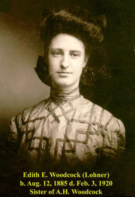 Edith E. Woodcock Sister of A. H.