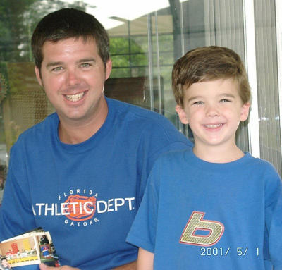 That's my dad and my brother Thomas. He's named after my Grandpa.