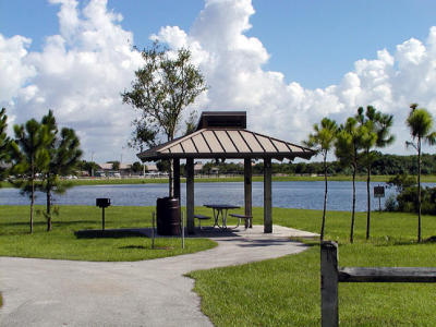 Lake and picnic area