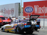 Alcohol cars in staging lane