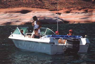 Boating on Lake Powell