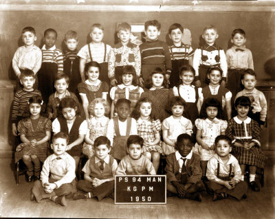 Bonnie is in the second row, behind the boy with the sign. Top row, second from left is the late Gregory Powell.