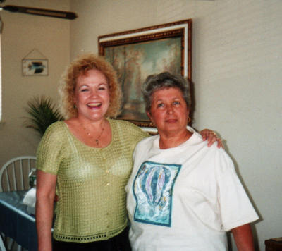 Close up of Gloria and Lorie