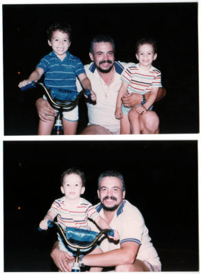 Frankie Jr, and Marc are the kids.