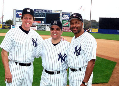 Jay Johnstone(left) and Oscar Gamble(right) they were my teams coaches when I went to the NY Yankee Fantasy Camp in Jan 2001.....Great Memories! 
