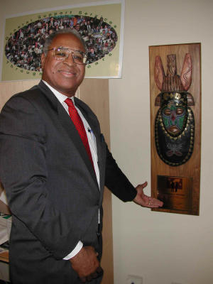 Now this is my plaque for service to the community