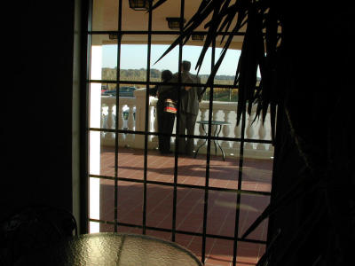 View toward the back porch
