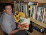 Cesar and his record collection