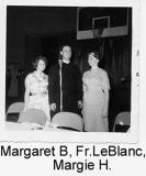 Margaret Borges, Fr Leblanc and Margie Holly