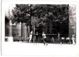 Basketball in playground