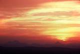 Driving into Big Bend National Park, Good Friday sunrise:  1978.