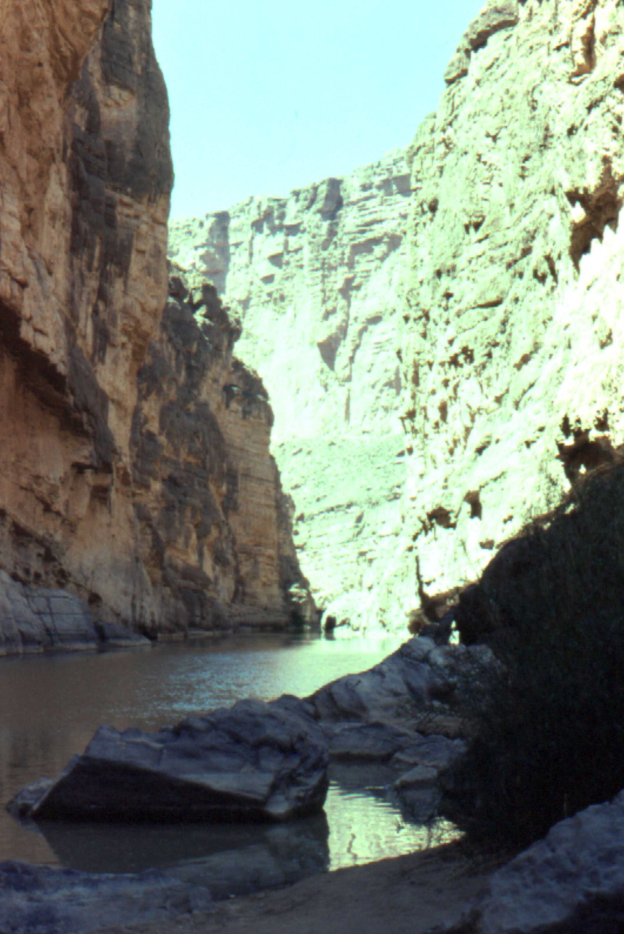 Santa Elena Canyon and the Rio Grande:  Easter 1978.