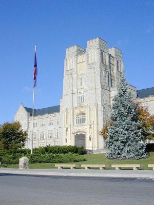 Virginia Tech, Burruss Hall, Oct. 2000