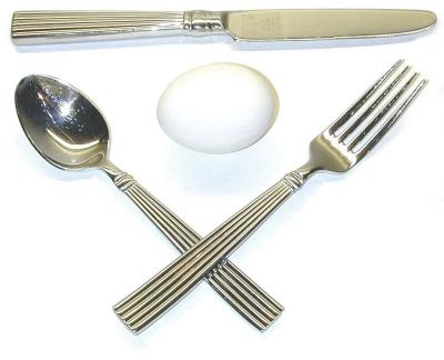 Fork, Spoon, Knife, Egg
