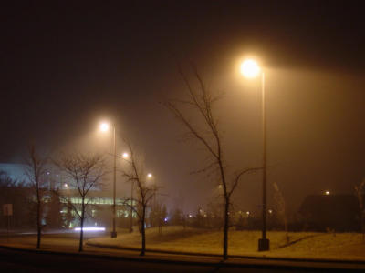 T'was a cold and foggy night by Mark30 using my new Sony Cybershot DSC-P5, November 2001
