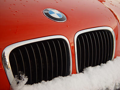 BMW in snow by Kjell Olsson