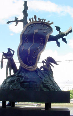This section seems to have developed into an amusement area with ice cream, tourist shops, and a museum exhibiting the work of Salvador Dali. He was a 'different' kind of artist, as you may be able to tell from this sculpture.