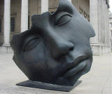 I couldn't resist taking a photograph of this unique sculpture to the right of the entrance. Very interesting, don't you think?