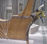 Now, for 2 photos of musical instruments. They are both Sumerian lyres. One is known as the Queen's Lyre(Ur) and the other the Silver Lyre(Ur-Great Death Pit).