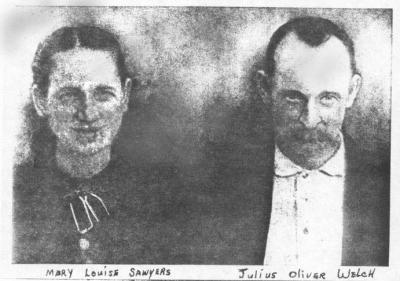 Mary Louise Sawyers, Julius Oliver Welch