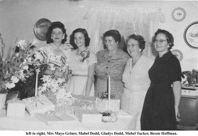 Mabel Dodd-wedding shower 1958