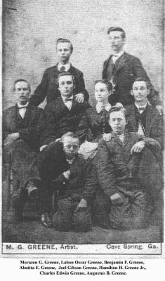 Hamilton H. Green Sr and Ellen Gibson Greene family