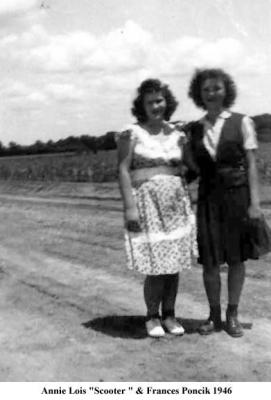 Annie Thomas and Frances Poncik 1946